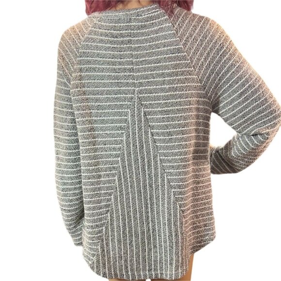 Altar'd State Long Sleep Metallic Stripe Sweater - Large - Picture 2 of 5